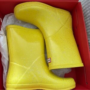 Hunter Sparkling Yellow Boots